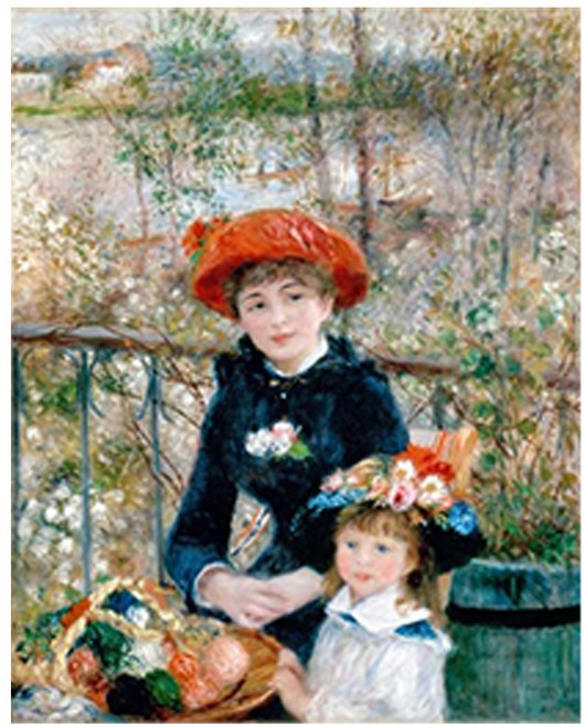 코팅블루 DIY 유화 우드프레임 명화그리기 세트 40x50cm, 16.두자매, 1개