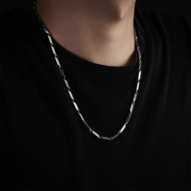 TETIA 남자 패션 목걸이 줄 악세사리