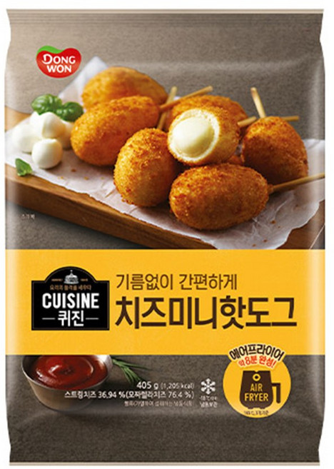 동원 퀴진 치즈 미니핫도그, 1개, 1개, 405g