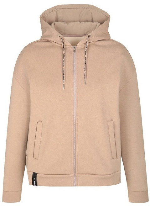 팬텀 여성 본딩 스트링 후드 집업 긴팔 티셔츠 221B3TF071