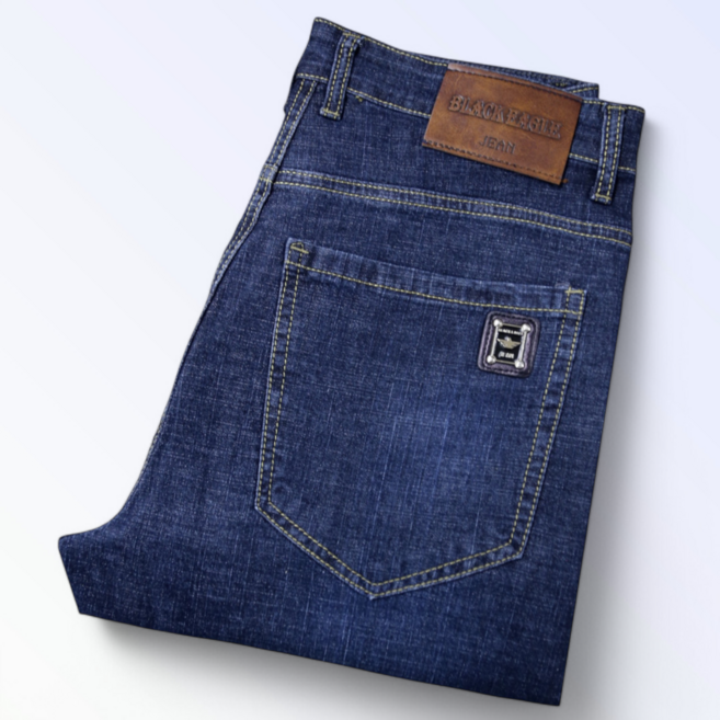 Black Eagle (블랙이글) 스판 워싱 데님 팬츠 남자 청바지 스트레이트핏 (정품)