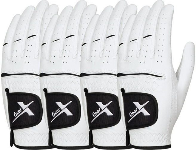 기어엑스 타공 올양피 남성 골프장갑 4장, 4개