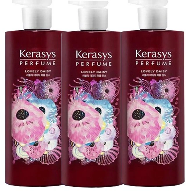 케라시스 러블리 데이지 퍼퓸 린스, 600ml, 3개 - 쿠팡