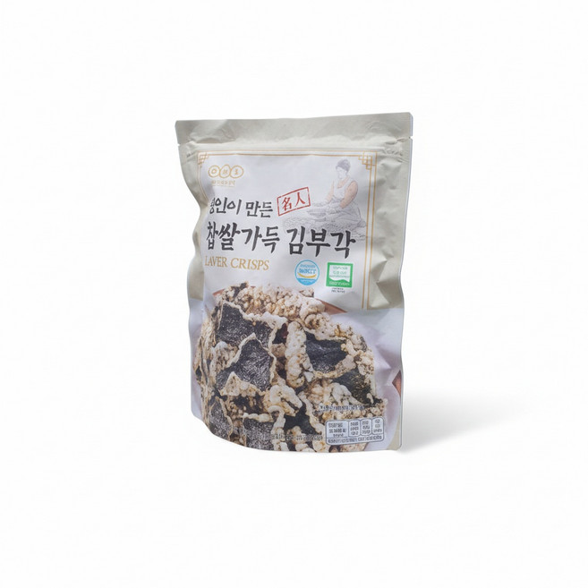 명인이 만든 찹쌀가득 콩가루 김부각, 1개, 240g