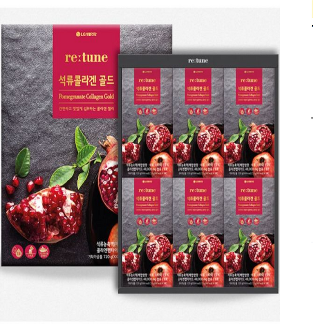 추석식품선물세트 리튠 석류콜라겐젤리 골드, 42개