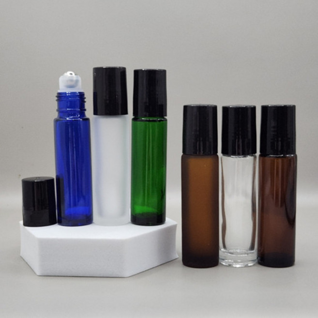 롤온 공병 화장품 향수 소분 용기 아로마 오일 휴대용 병 롤러볼 10ml, 1. 블루 롤온공병 10ml