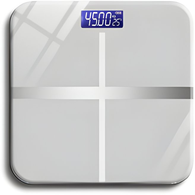 스마트 디지털 체중계 - USB충전 0.01kg 정밀 측정, 화이트, 1개