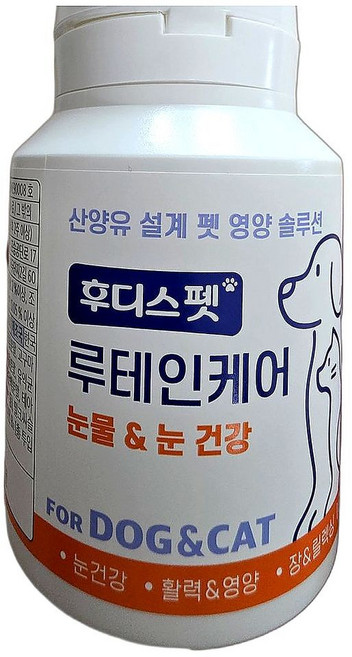일동후디스 후디스펫 루테인케어 60g 1개, 60정