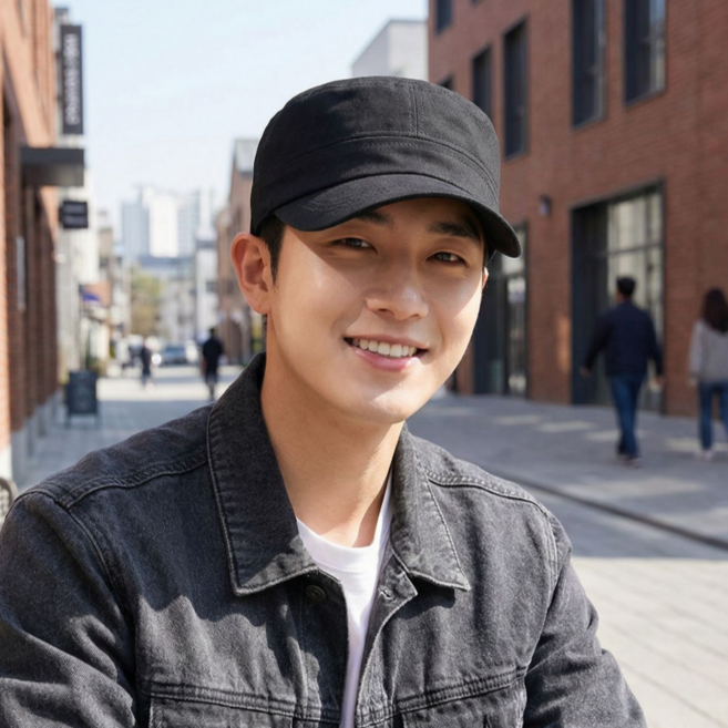 남녀공용 밀리터리 캡 군모 워크캡 무지 볼캡 캐주얼 데일리 모자