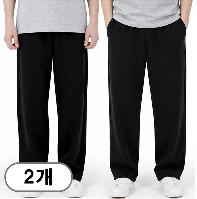 차쿠 1+1(2세트) 남여공용 트레이닝복팬츠 조거팬츠 일자 와이드 추리닝 슬랙스팬츠 작업바지 편의점바지 빅사이즈