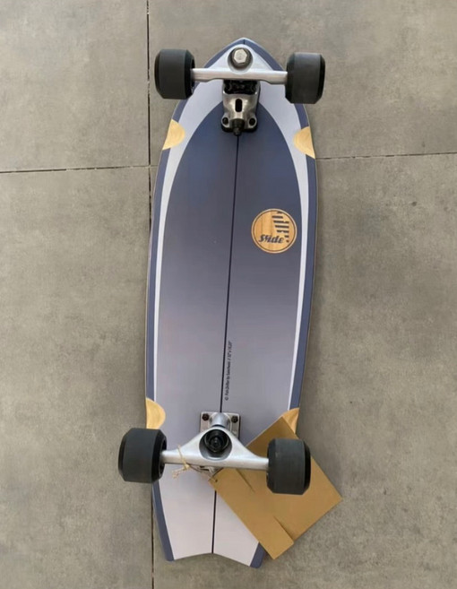 全新陸地衝浪板 初學者 S7 陸沖板 滑板 彈簧橋 長板 賤賣 cx4, 如圖所示, 1個