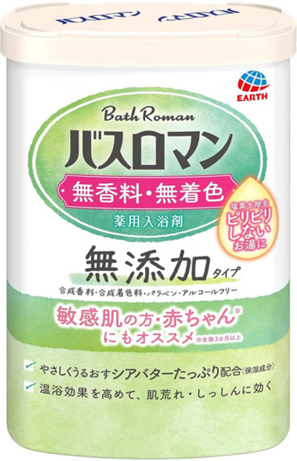 바스로망 입욕제 무향료 무착색 아기 민감피부 일본온욕 600g, 1개