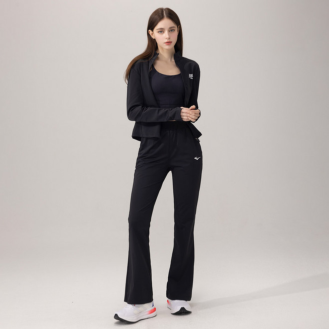 에버라스트 여성 러닝크루 상하세트 러닝자켓 + 부츠컷 팬츠