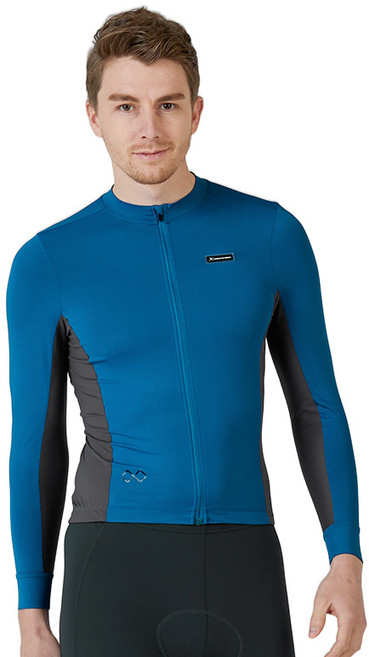 기어엑스 싸이클웨어C 긴팔라운드 04-1 남성 블루차콜