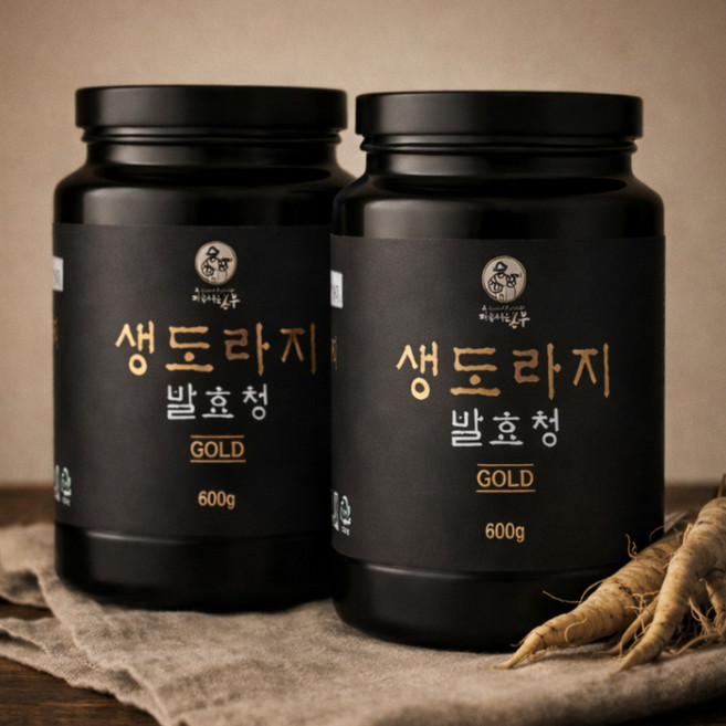 딥푸드 강원도 3년근 약도라지 발효청, 600g, 2개