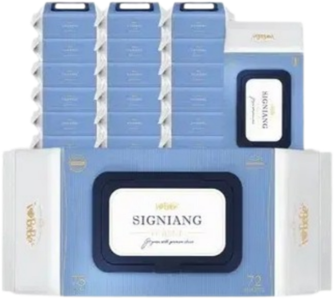 아이러브베베 시그니앙 오블루 물티슈 캡형, 75g, 77매, 2세트