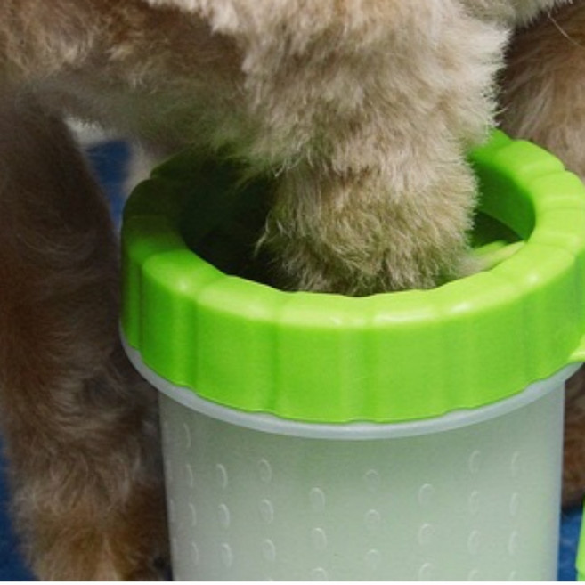 이츠박 산책후 간편한 강아지발 세척기, 1개, 그린