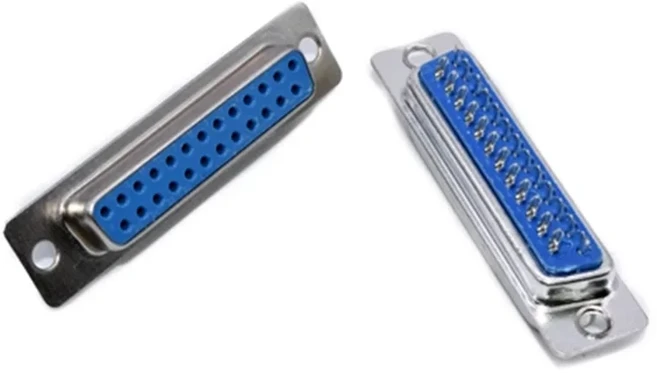 암수 용접 커넥터 DB25 홀/핀 RS232 직렬 포트 소켓 개