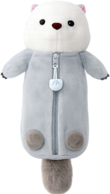 트리오즈 귀여운 수달 해달 인형 필통, 1개