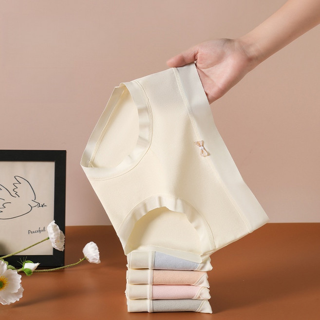 Tavoe사계절 순면 여성 팬티 99.9% 항균60수 프리미엄 면5매 세트T258-024