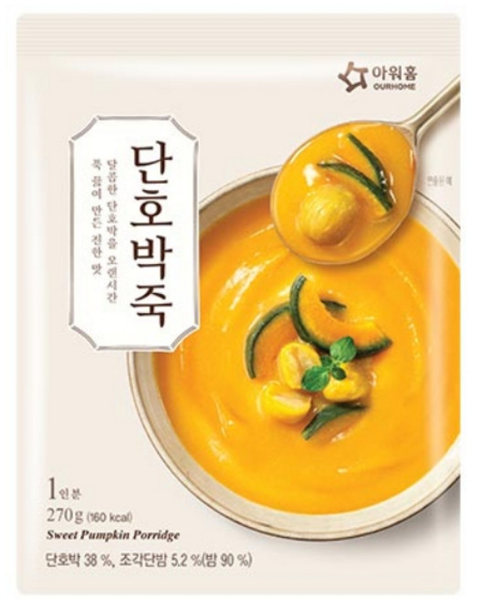 아워홈 단호박죽 270g x3개, 3개