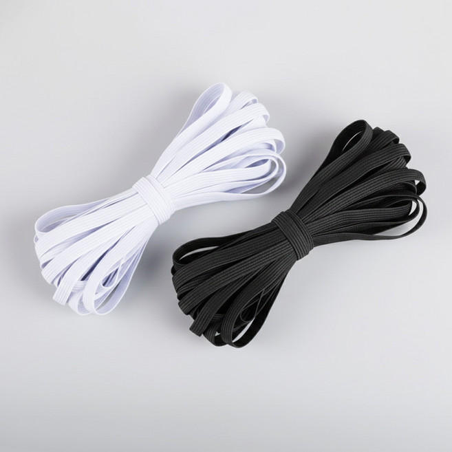 슈퍼캘리 바지 고무줄 밴드 10mm*10m, 1개, 화이트