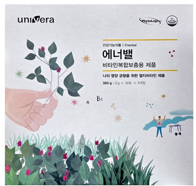 유니베라 에너밸 2gX30포X6개입 총180포, 60g
