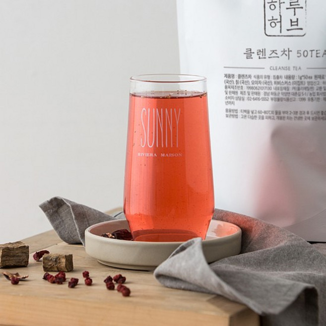 클렌즈차 티백 대용량 50개입 1+1 총2팩, 200ml, 상세설명 참조