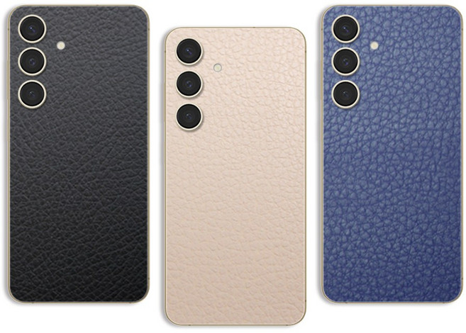 스키니스킨 갤럭시 S24 GALAXY S24 레더/카본 디자인 스킨 꾸미기 스티커 케이스, 1개, CLASSIC.BLACK