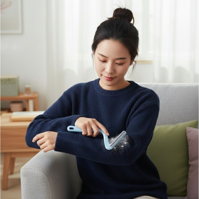 옷 먼지 보풀 제거기 니트보푸라기 애견 털 정리, 2개