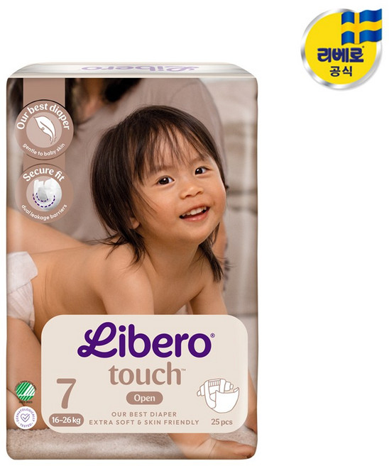 리베로 기저귀 TOUCH 터치 밴드형, 7단계, 25매