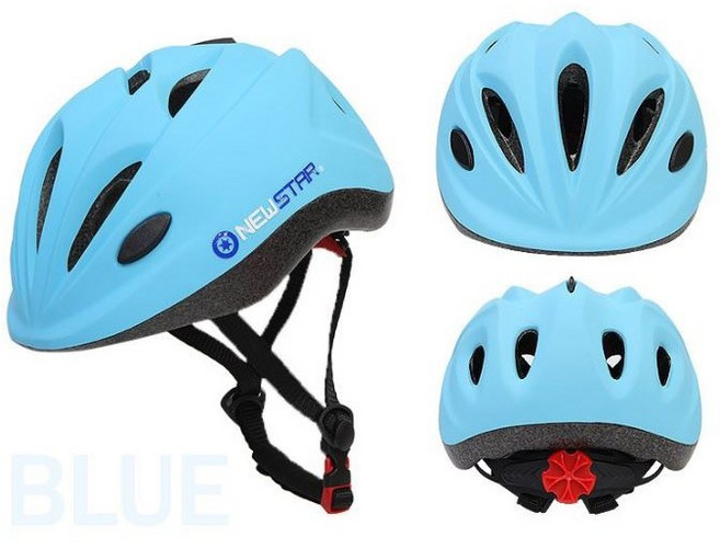 아동용 무광 헬멧, 블루, 1개