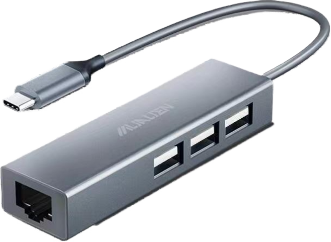 3 in-1 usb c 허브 타입 c 도킹 스테이션 rj45 pd 100w/1000W어댑터 usb 3.0 허브 컴퓨터 노트북 데스크톱 세트, Type-c 100M멀티 포트 허브 독, 1개