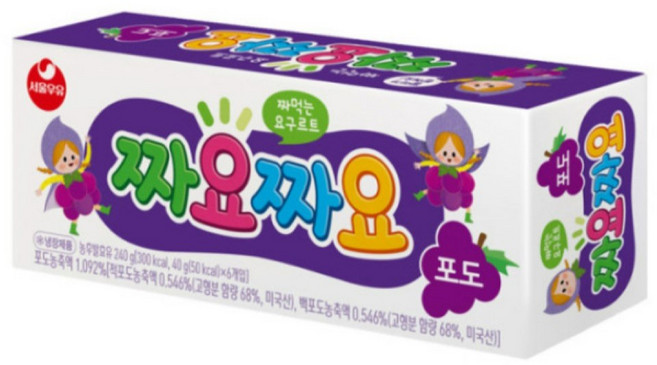 서울우유 짜요짜요 포도, 240g