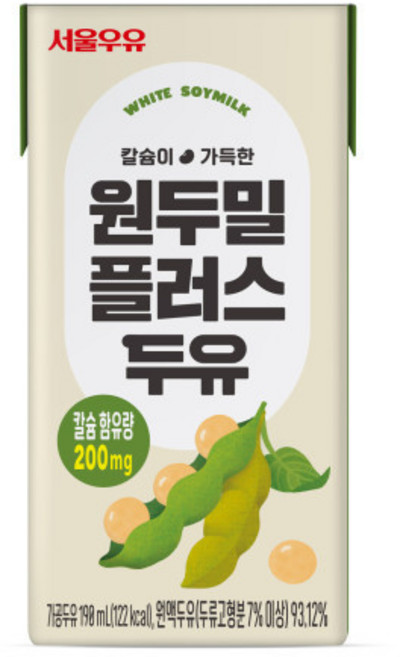 서울우유 원두밀플러스 두유 190ml x 24팩, 24개