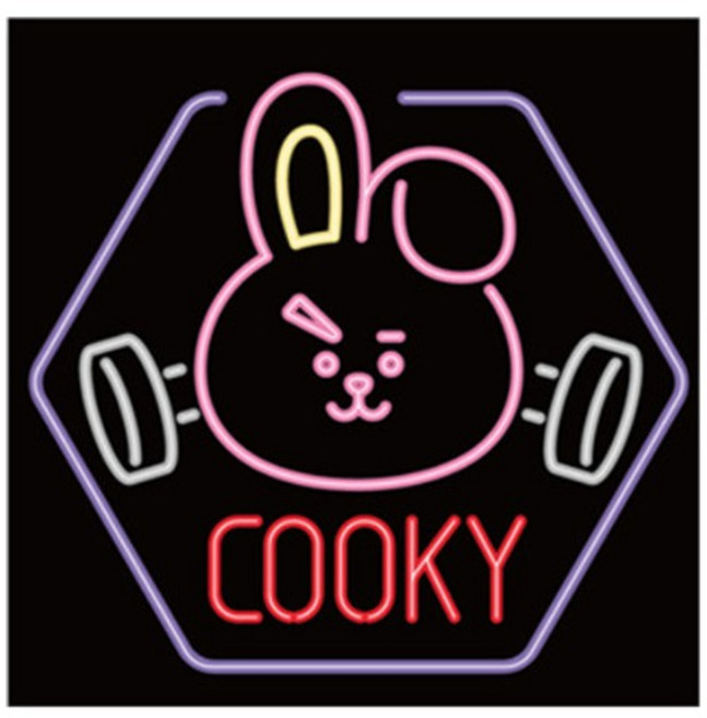 BTS BT21 와펜 쿠키 보석십자수 캔버스 25x25cm, 없음