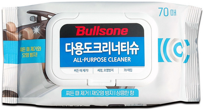 불스원 다용도 크리너 티슈 70매, 1개