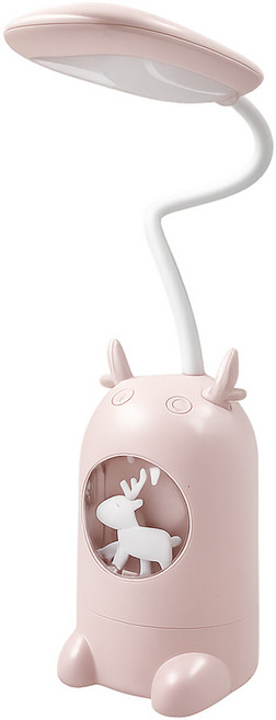 포코홈 루돌프 유아스탠드 아이방조명 무드등 수면등, 핑크
