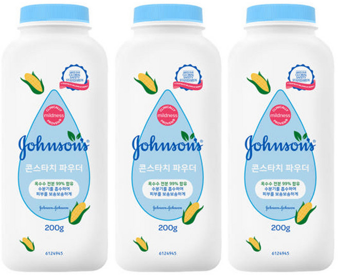 존슨즈 콘스타치 파우더 200g x3개, 3개