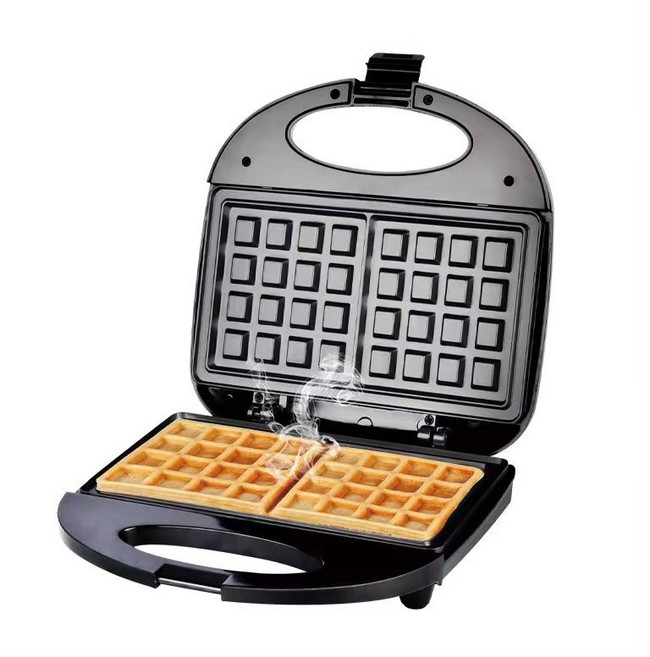 커피콩빵기계 업소용 기계 디저트 메이커 커피콩빵 호두과자 땅콩빵 가정용 제조기 카페 국화빵, B. 격자 무늬 블랙 와플