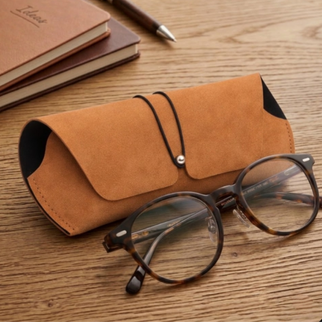 라벤느 감성 스웨이드 선글라스 케이스 휴대용 안경집