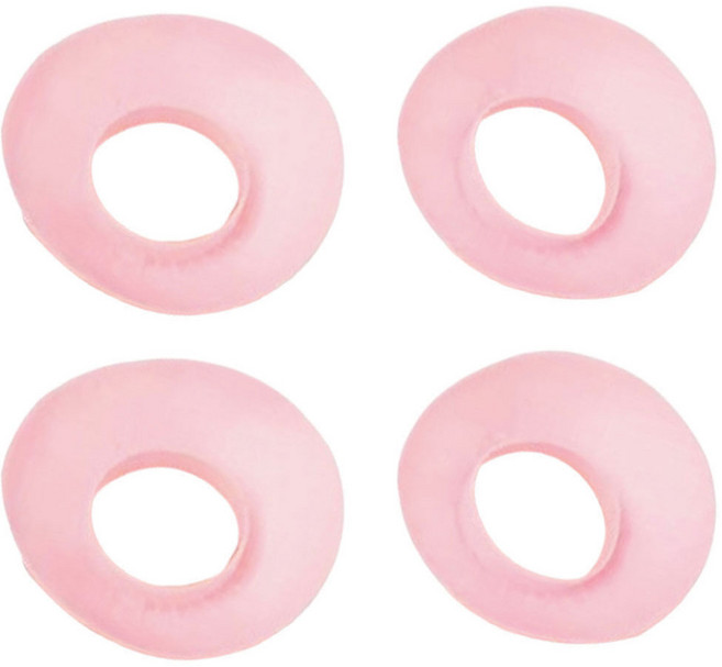 올굿리빙 실리콘 세안 손목 밴드, 4개, 핑크