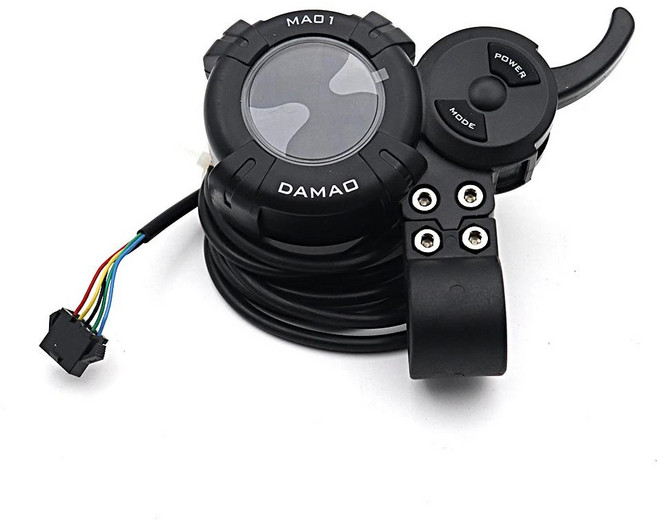 DAMAO MA01 전기 스쿠터 자전거 수정 부품 용 5 핀 36V-72V 컬러 LCD 가속기 36V-60V 25A 단일 드라이브 컨, [02] Waterproof interface, 1개