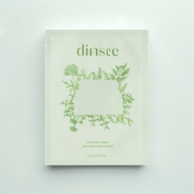 딘시 마스크팩 프리미엄 비건 눈연꽃 히알루론산 수분 마스크, 5개, 1개입