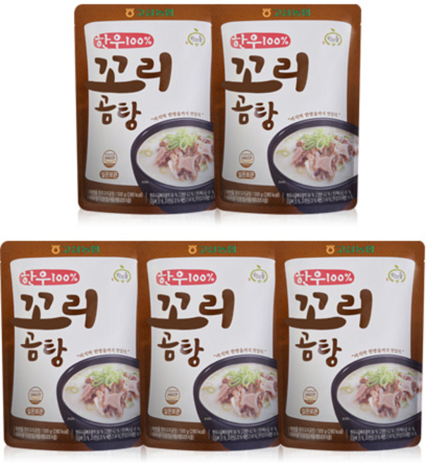 착한들 [고삼농협] 한우 꼬리 곰탕 500g, 10개