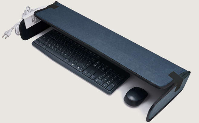 스쿱 히팅패드 손날로 전기난방기 키보드난로 사무실 난로 데스크형, 02.샌드베이지(데스크형)