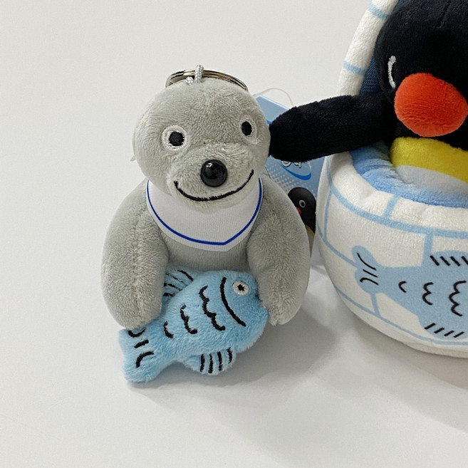 핑구 로비 피쉬 물개 가방고리 인형