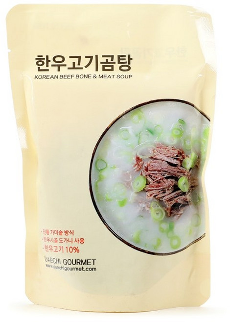 대치고메 한우 고기곰탕 (한우고기포함), 3개, 500g
