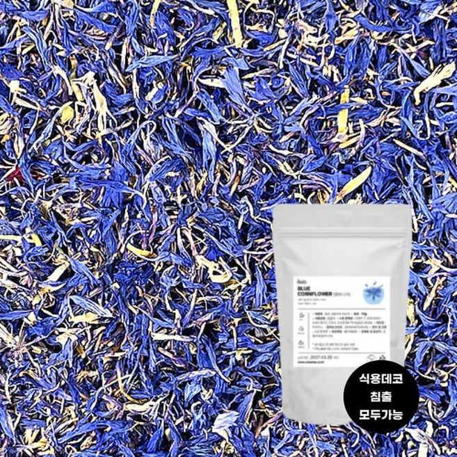 10g) 콘플라워 데코 침출모두 가능 수레국화꽃차