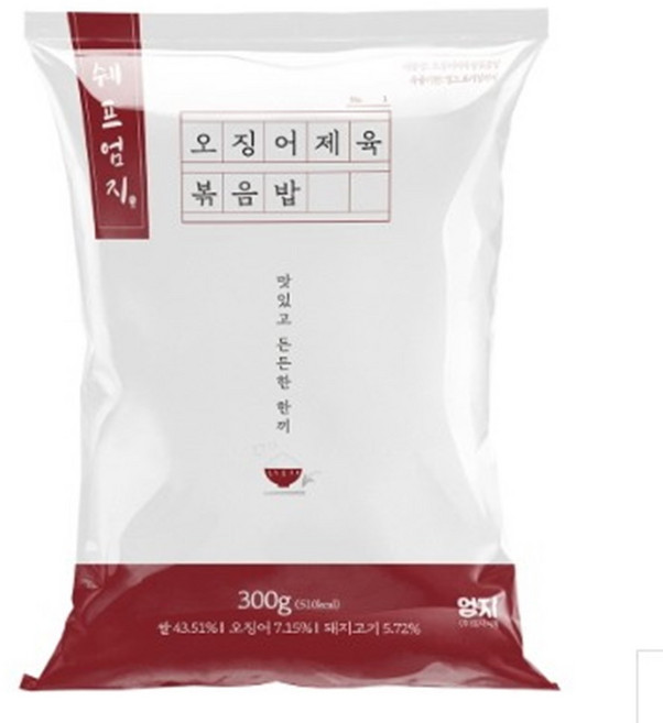 엄지 오징어제육불 볶음밥, 300g, 1개, 1개